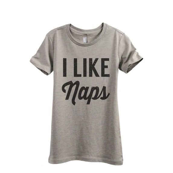 I Like Naps Women's Fashion Relaxed T-Shirt Tee Heather Tan Medium
