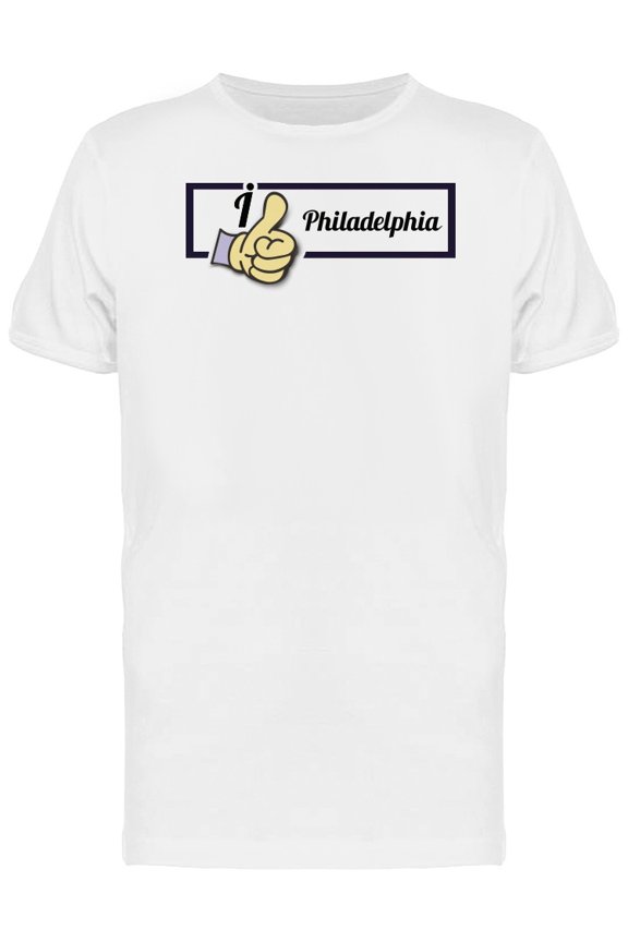 I Like Philadelphia Thumbs Up Tee Men's -Image by Shutterstock