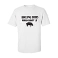 thumbnail image 1 of I Like Pig Butts And I Cannot Lie Adult Short Sleeve T-shirt, 1 of 4
