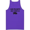 thumbnail image 1 of I Like Pig Butts And I Cannot Lie Neon Tank Top, 1 of 1
