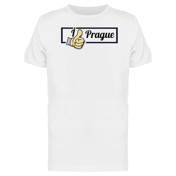 I Like Prague Thumbs Up Tee Men's -Image by Shutterstock