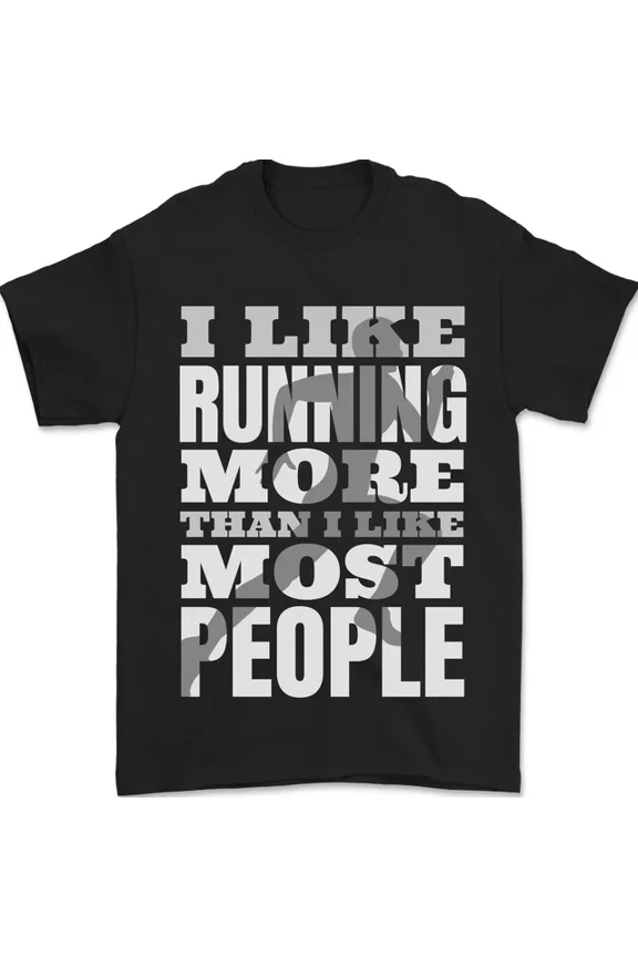 I Like Running Cross Country Marathon Runner Mens Womens S-5XL T-Shirt