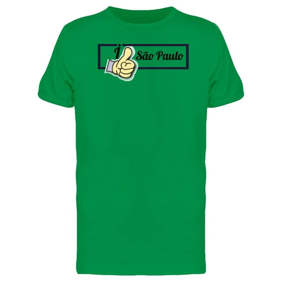 I Like Sao Paulo Thumbs Up Tee Men's -Image by Shutterstock