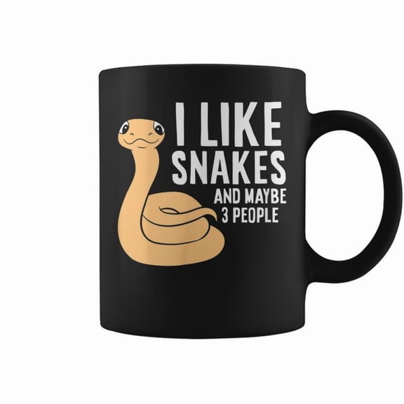 I Like Snakes And Maybe 3 People Snake Reptile Lover Coffee Mugs