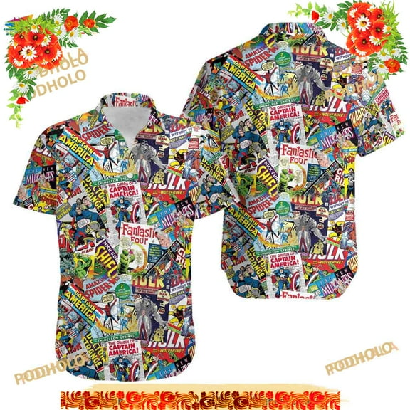I Like Superhero Comics Hawaiian Shirt
