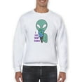 thumbnail image 1 of I Like Your Planet Sweatshirt Men -Smartprints Designs, Male Large, 1 of 4