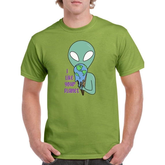 I Like Your Planet T-Shirt Men -Smartprints Designs, Male Small