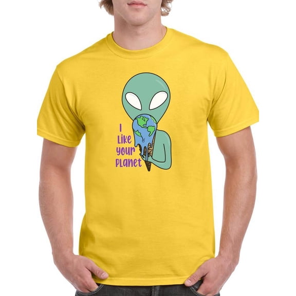 I Like Your Planet T-Shirt Men -Smartprints Designs, Male x-Large