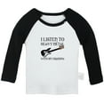 thumbnail image 1 of I Listen To Heavy Metal With My Grandpa Funny T shirt For Baby, Newborn Babies T-shirts, Infant Tops, 0-24M Kids Graphic Tees Clothing (Long Black Raglan T-shirt, 0-6 Months), 1 of 4