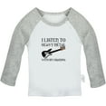 thumbnail image 1 of I Listen To Heavy Metal With My Grandpa Funny T shirt For Baby, Newborn Babies T-shirts, Infant Tops, 0-24M Kids Graphic Tees Clothing (Long Gray Raglan T-shirt, 0-6 Months), 1 of 4