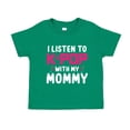 thumbnail image 1 of I Listen To K-Pop With My Mommy Toddler T-Shirt 5/6T Kelly Green, 1 of 3