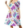 I Listen to Cassette Singles Sleeveless Dress birthday dress Dance