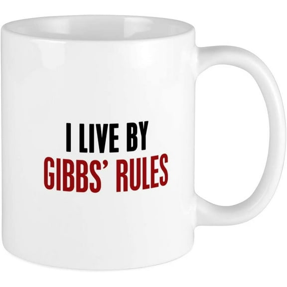 I Live By Gibbs' Rules Mug Ceramic Coffee Mug, Tea Cup 11 oz