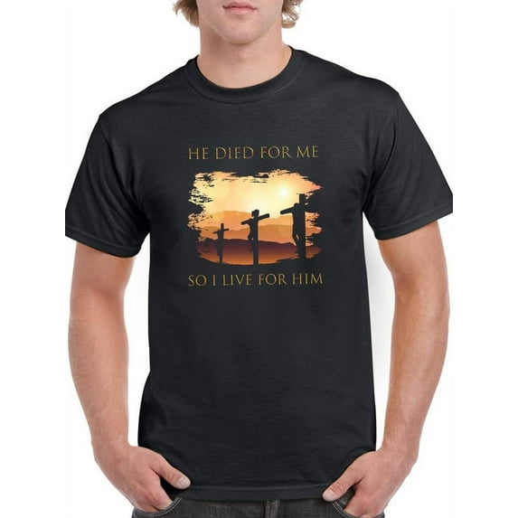 I Live For Him T-Shirt Men -Smartprints Designs, Male Large