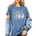thumbnail image 1 of I Live Here Now Funny Raccoon Football Shirt for Women Game Day Tailgate Tee for Football Mom Blue Jean Shirt Medium, 1 of 7