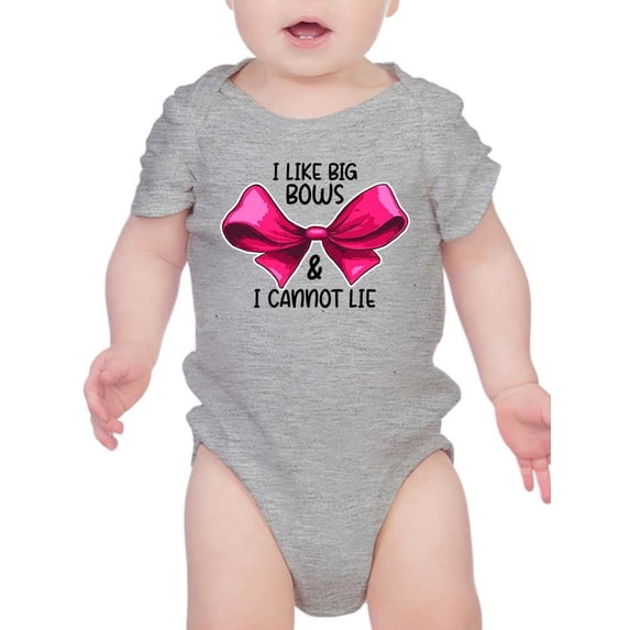 I Lkke Big Bows Bodysuit Infant -Smartprints Designs, 18 Months