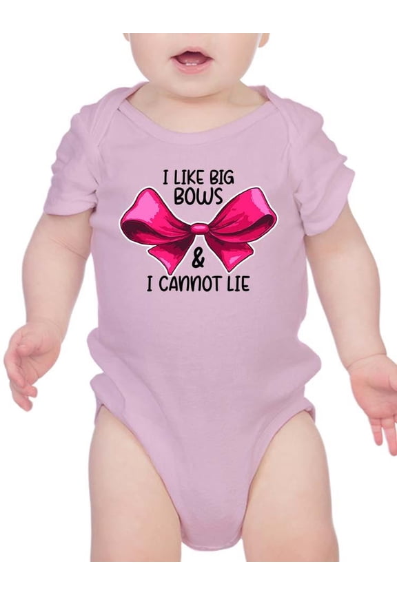 I Lkke Big Bows Bodysuit Infant -Smartprints Designs, 6 Months
