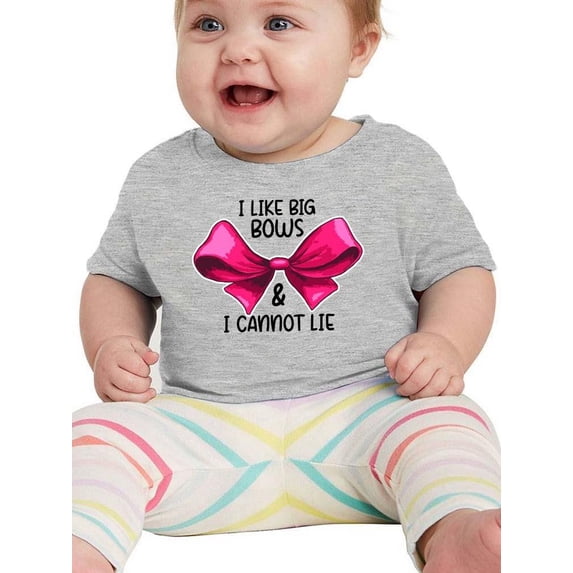 I Lkke Big Bows T-Shirt Infant -Smartprints Designs, 18 Months
