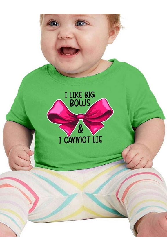 I Lkke Big Bows T-Shirt Infant -Smartprints Designs,  24 Months