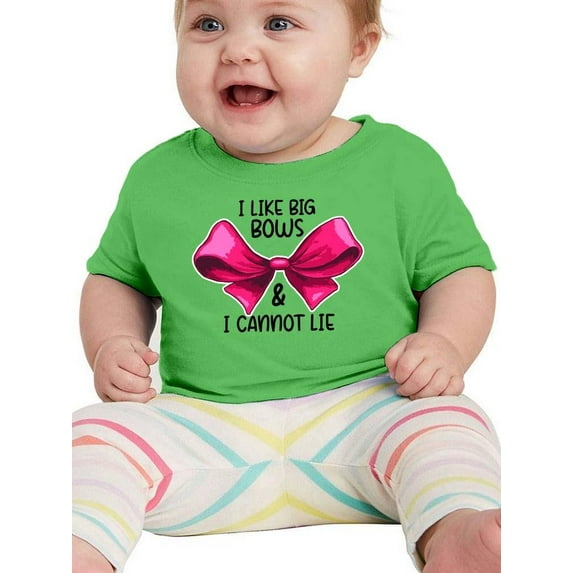 I Lkke Big Bows T-Shirt Infant -Smartprints Designs, 6 Months