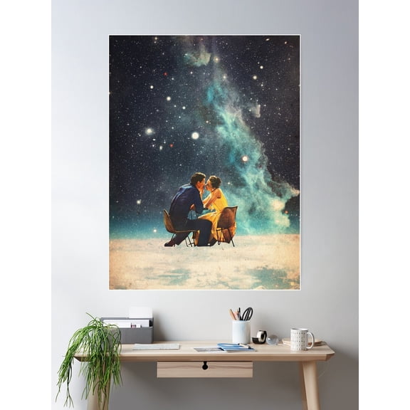 I'Ll Take You To The Stars For A Second Date Poster Wall Art, Modern Wall Decor For Living Room Bedroom, 24x36 UNFRAMED