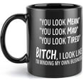 thumbnail image 1 of I Look Like I''M Minding My Business Small Coffee Mug | Ceramic Mug | 11 Oz Tea Cup â\u201c Unique Gift For Men & Women | Black, 1 of 5