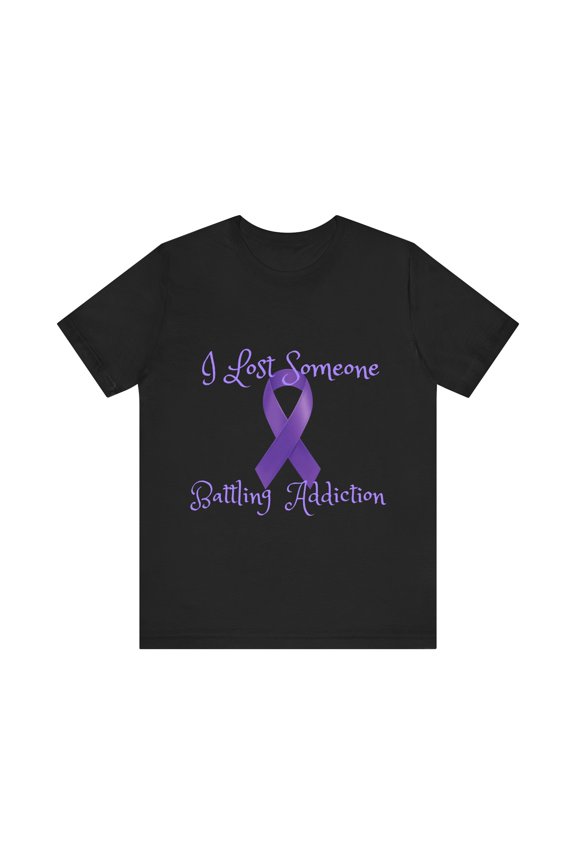 “I Lost Someone Battling Addiction” Jersey Short Sleeve Tee