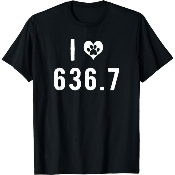 I Love 636.7 Dogs Funny Dewey Decimal Shirt