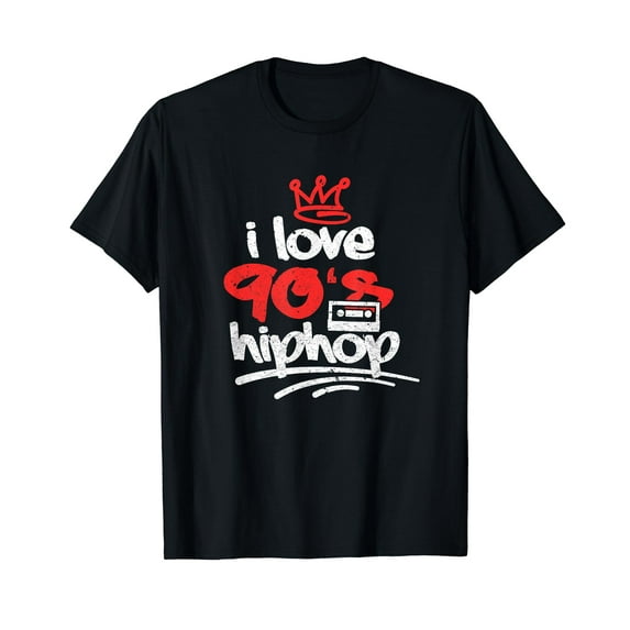 I Love 90's Hip Hop 1990s Music Party Costume Retro Vintage T-Shirt
