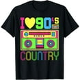 thumbnail image 1 of I Love 90s Country Music 1990s Style Outfit Vintage Nineties T-Shirt Black 2X-Large, 1 of 4