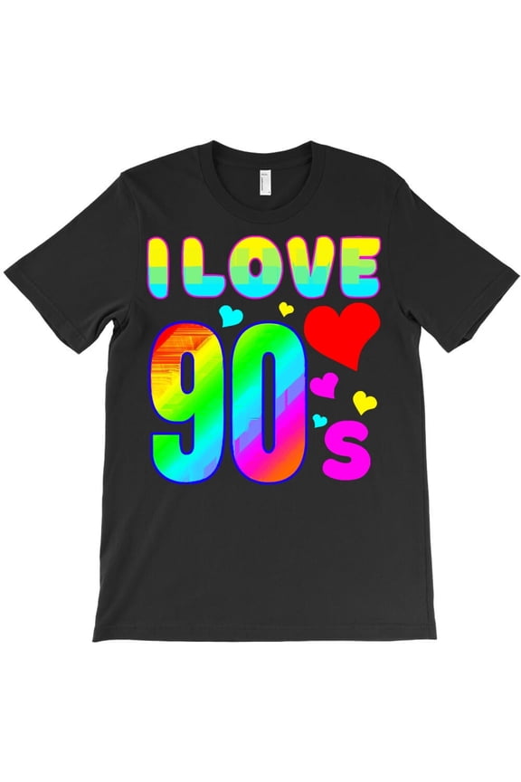 I Love 90s Themed Funny and Cool Retro and Vintage Music and - Best Gift H16353 T-Shirt, for Men and Women, Up to Size 5XL