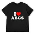 thumbnail image 1 of I Love ABGS T-Shirt Black&nbsp;, 1 of 4