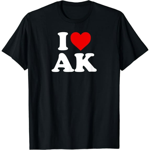 I Love AK Heart Alaska T-Shirt