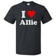 thumbnail image 1 of I Love Allie T shirt I Heart Allie Tee Gift, 1 of 2