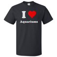 thumbnail image 1 of I Love Aquariums T shirt I Heart Aquariums Tee Gift, 1 of 2