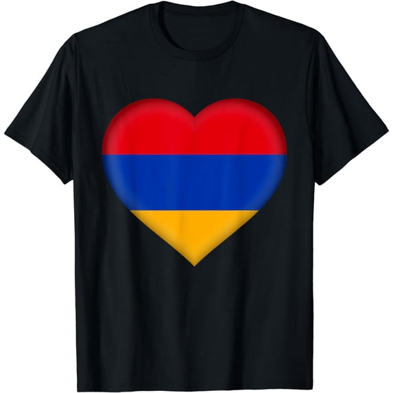 I Love Armenia T-Shirt | Armenian Flag Heart Outfit