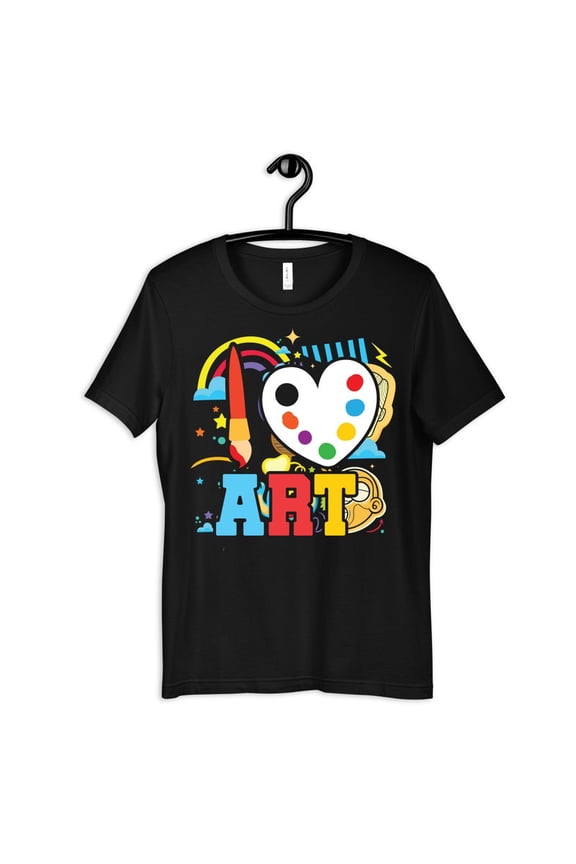 I Love Art Artist Painter Creative Drawing Graphic Novelty Tee Shirt,for unisex up to size 5XL