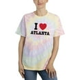 thumbnail image 1 of I Love Atlanta Tie-Dye Spiral Women -Smartprints Designs, Female Large, 1 of 2