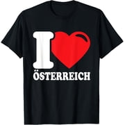 I Love Austria Homeland Austrian Flag T-Shirt
