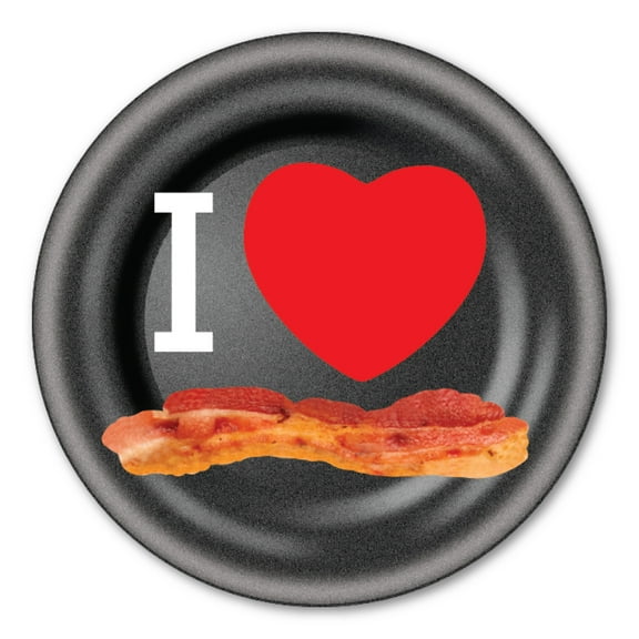 I Love Bacon Circle Button with Pin Back