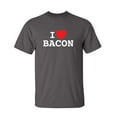 thumbnail image 1 of I Love Bacon Novelty Humor Graphic Tees Casual Apparel Sarcastic Tshirt Gift For Party Birthdays Food Lover Funny T Shirt For Men, 1 of 5