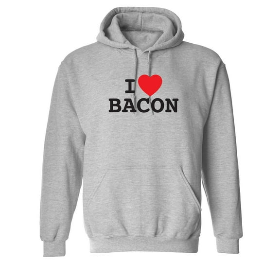 I Love Bacon Sarcastic Novelty Gift Idea Adult Humor Funny Men's Hoodies