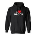 thumbnail image 1 of I Love Bacon Sarcastic Novelty Gift Idea Adult Humor Funny Men's Hoodies, 1 of 2