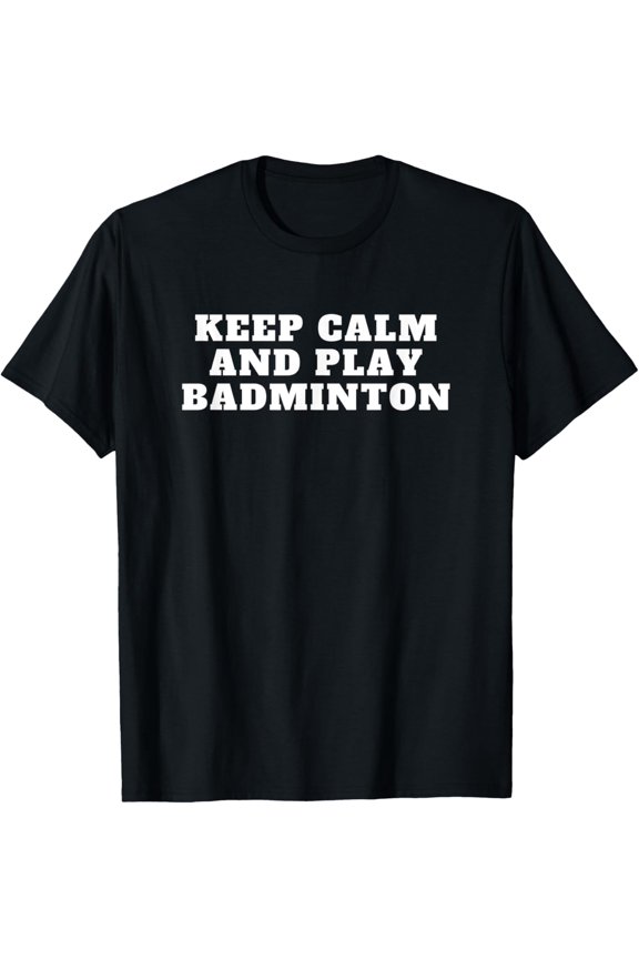 I Love Badminton Sports Art Design Badminton T-Shirt