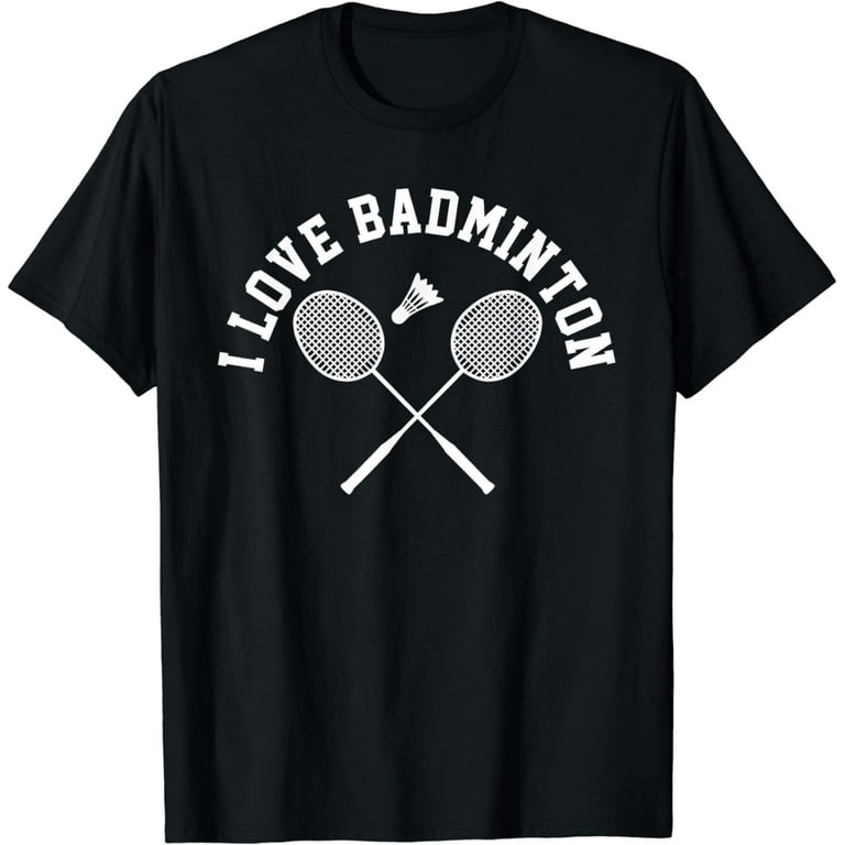 Badminton T-Shirt Player Gift Tshirt Retro Vintage Tee Badminton T-Shirt Player Gift Tshirt Retro Vintage Tee