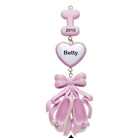 I Love Ballet Personalized Christmas Ornament DO-IT-YOURSELF