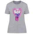 thumbnail image 1 of I Love Ballet Quote Graphic T-Shirt Women -Image by Shutterstock, Female Medium, 1 of 2