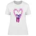 thumbnail image 1 of I Love Ballet Quote Graphic T-Shirt Women -Image by Shutterstock, Female Small, 1 of 2