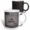 thumbnail image 1 of 3drose, I Love Basketball, Black Lettering on Street Pavement Picture, 11oz Magic Transforming Mug, 1 of 7