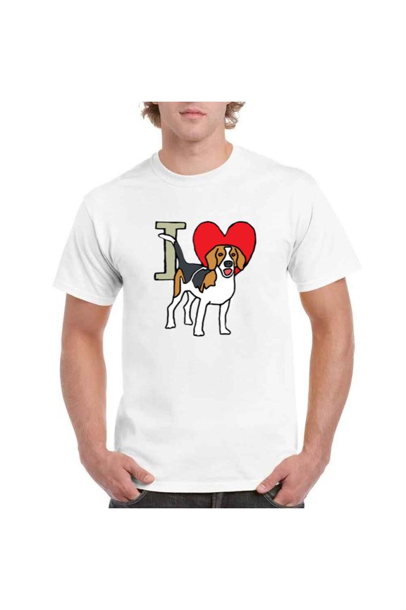 I Love Beagles Cute Dog Breed Pet Lover Animal Graphic Unisex T-Shirt up to 5XL